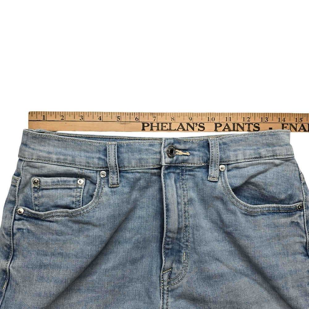Eunina Ryder Super High Rise Baggy Jeans Distressed Light Wash 7/28W - Picture 6 of 9